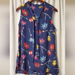 Floral Sleeveless Blouse